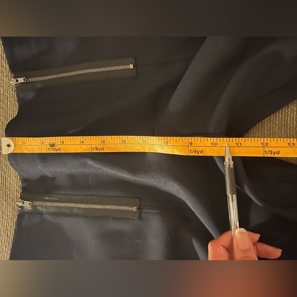 JASON WU Zip-Embellished Twill Straight-Leg Pants - Size 8 - Tall Friendly - Picture 16 of 16